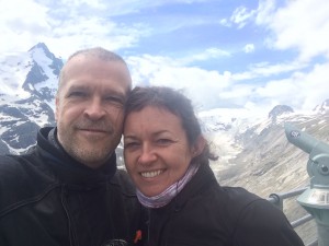 Grinning at the Grossglockner Glacier